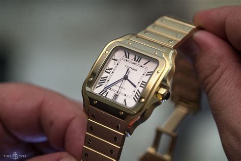 cartier santos de cartier watch review|cartier santos medium vs large.